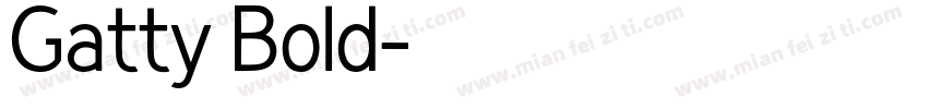 Gatty Bold字体转换